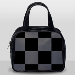 Black Gingham Check Pattern Classic Handbag (one Side) by yoursparklingshop