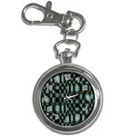 Dark Geometric Pattern Design Key Chain Watches Front