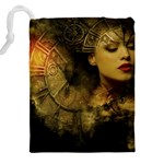 Surreal Steampunk Queen From Fonebook Drawstring Pouch (5XL) Back