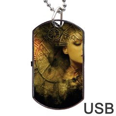 Surreal Steampunk Queen From Fonebook Dog Tag Usb Flash (one Side) by 2853937