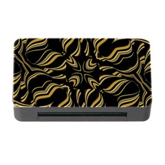 Black And Orange Geometric Design Memory Card Reader With Cf