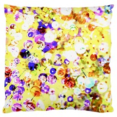 Sequins And Pins Large Flano Cushion Case (one Side) by essentialimage