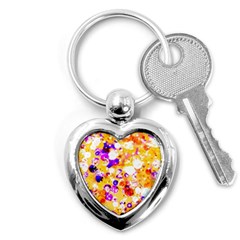 Summer Sequins Key Chain (heart) by essentialimage