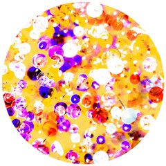 Summer Sequins Wooden Puzzle Round by essentialimage