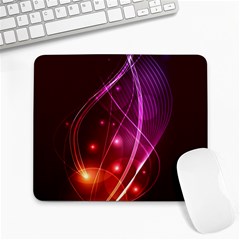  Colorful Arcs In Neon Light, Modern Graphic Art Large Mousepads by picsaspassion