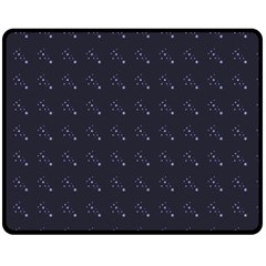 Black Stars Double Sided Fleece Blanket (medium)  by Sparkle