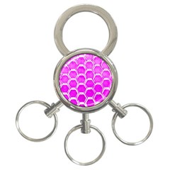 Hexagon Windows  3-ring Key Chain by essentialimage365