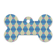 Pattern Texture Chevron Dog Tag Bone (two Sides) by Dutashop