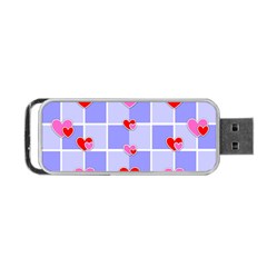 Love Hearts Valentine Decorative Portable Usb Flash (two Sides) by Dutashop