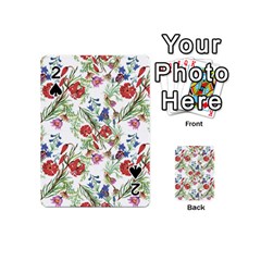 Summer Flowers Pattern Playing Cards 54 Designs (mini) by goljakoff