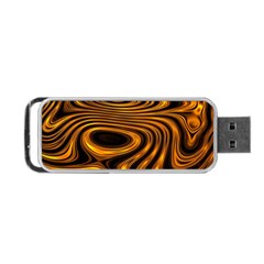 Wave Abstract Lines Portable Usb Flash (two Sides) by Dutashop