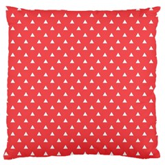 Safi Design Red Simple Pattern 13 Large Flano Cushion Case (one Side)