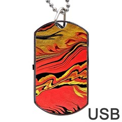 Warrior Spirit Dog Tag Usb Flash (one Side) by BrenZenCreations