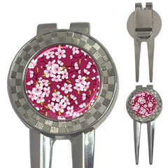 Cherry Blossom 3-in-1 Golf Divots by goljakoff