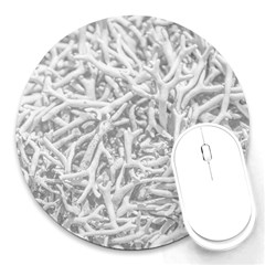 Dry Roots Texture Print Round Mousepads by dflcprintsclothing