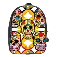 Sugar Skulls School Bag (xl) by ExtraAwesomeSauce