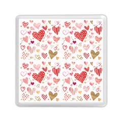 Beautiful Hearts Pattern Cute Cakes Valentine Memory Card Reader (square) by designsbymallika