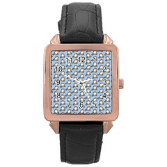 Cats Catty Rose Gold Leather Watch  by Sparkle