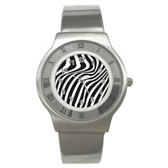 Wave Line Curve Stainless Steel Watch