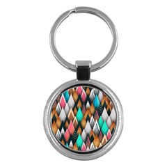 Abstract Triangle Tree Key Chain (round) by Dutashop