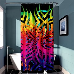 Abstract Jungle Shower Curtain 36  X 72  (stall)  by icarusismartdesigns