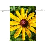 Sunflower Painting  Lightweight Drawstring Pouch (XL) Back