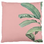 Banana leaf on pink Standard Flano Cushion Case (Two Sides) Front