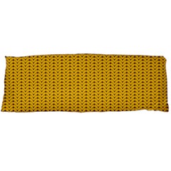 Yellow Knitted Pattern Body Pillow Case (dakimakura) by goljakoff