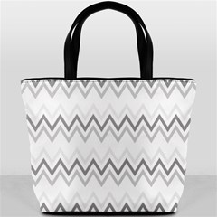 Chevrons Gris/blanc Bucket Bag