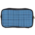 Blue knitted pattern Toiletries Bag (One Side) Front