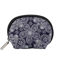 Flowers Mandala Ornament Accessory Pouch (small) by goljakoff