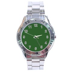 Basil Green Stainless Steel Analogue Watch by FabChoice