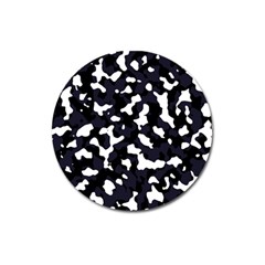 Camouflage Bleu Magnet 3  (round) by kcreatif