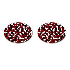 Camouflage Rouge Cufflinks (oval)