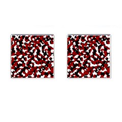 Camouflage Rouge Cufflinks (square) by kcreatif