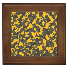 Camouflage Jaune/vert  Framed Tile