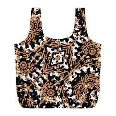 Modern Tribal Geometric Print Design Full Print Recycle Bag (l) by dflcprintsclothing