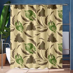 Folk Floral Pattern  Flowers Print  Shower Curtain 60  X 72  (medium)  by Eskimos