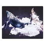 Blue whale dream Double Sided Flano Blanket (Large)  80 x60  Blanket Front