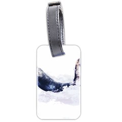 Blue Whale Luggage Tag (two Sides) by goljakoff