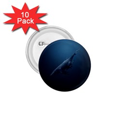 Blue Whales 1 75  Buttons (10 Pack) by goljakoff