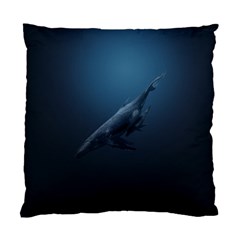 Blue Whales Standard Cushion Case (one Side) by goljakoff