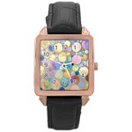 Tiles CBDOilPrincess Eb49aa06-f1b9-412e-836d-30c28dd8f7d9 Rose Gold Leather Watch  Front