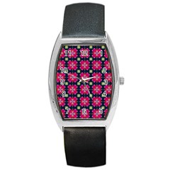 Pattern Of Hearts Barrel Style Metal Watch by SychEva