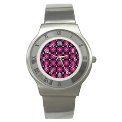 Pattern Of Hearts Stainless Steel Watch by SychEva