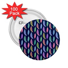 Watercolor Feathers 2 25  Buttons (100 Pack)  by SychEva