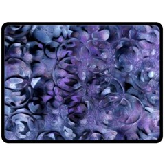 Carbonated Lilacs Double Sided Fleece Blanket (large)  by MRNStudios