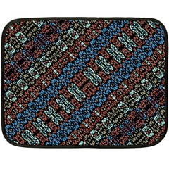 Multicolored Mosaic Print Pattern Double Sided Fleece Blanket (mini) 