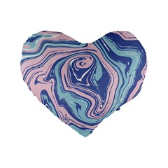 Vector Vivid Marble Pattern 10 Standard 16  Premium Heart Shape Cushions by goljakoff