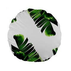 Banana Leaves Standard 15  Premium Flano Round Cushions by goljakoff